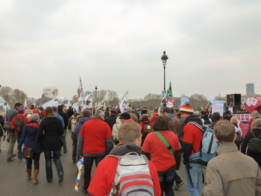 Manifestation nationale FSU "réforme de l'Ecole, salaires" samedi 6 avril 2013.
